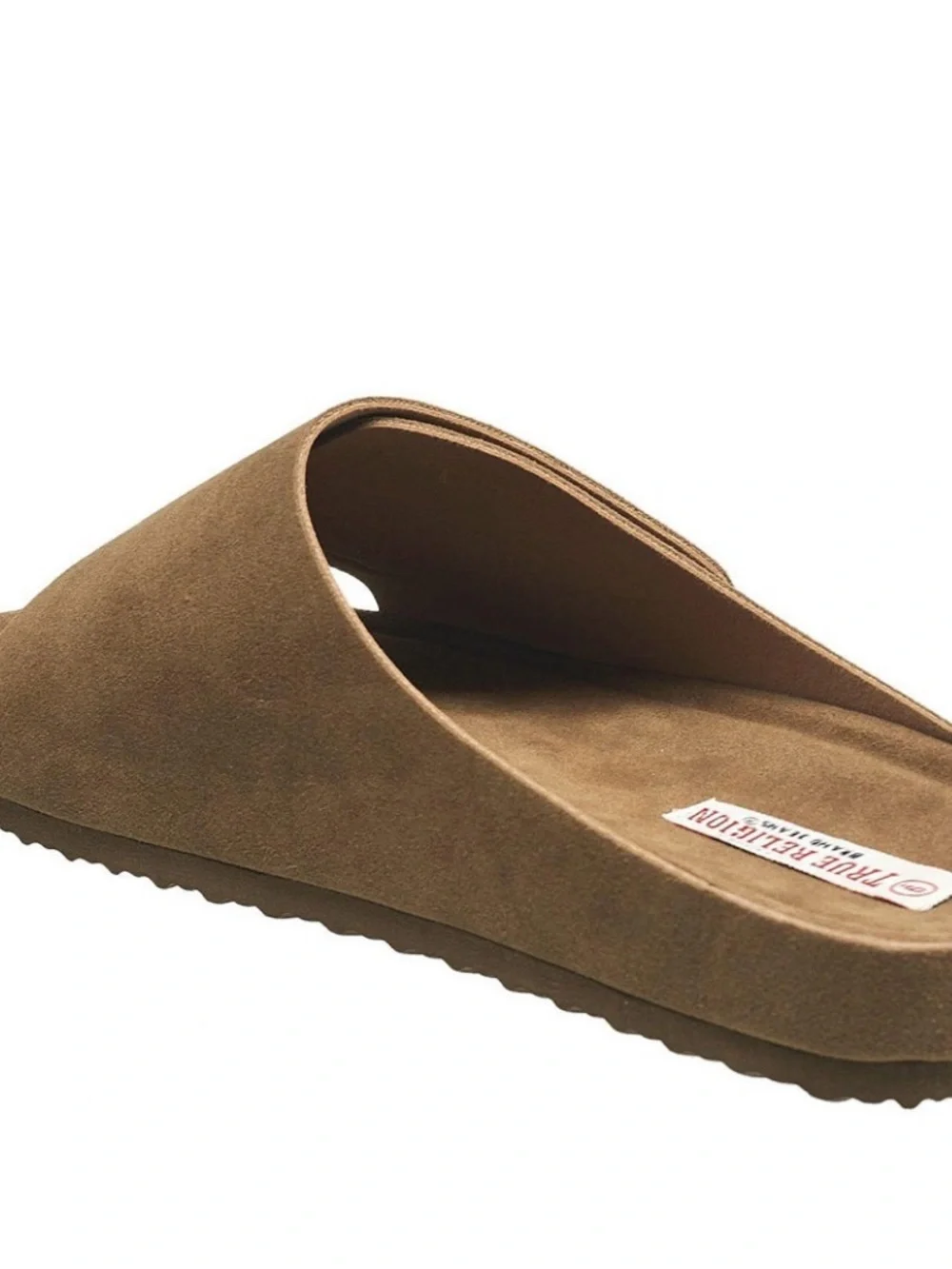 True Religion Billy slide/sandles , brown / tan Men Sz 10 NWT comfort cushion